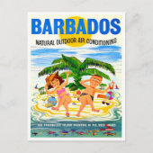 Briefkaart van het vintage-reisje Barbados (Voorkant)