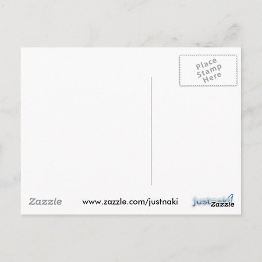 briefkaart van het wandelschip (Achterkant)