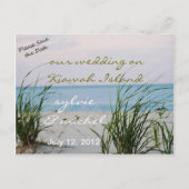 Briefkaart van het Windswept Beach Wedding (Voorkant)