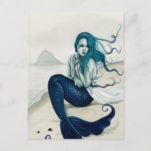 Briefkaart van het windswept Mermaid (Voorkant)