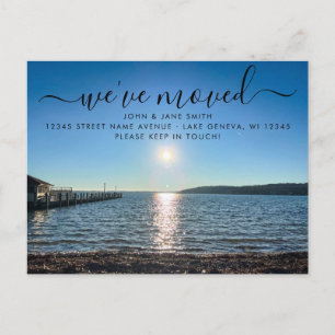 Briefkaart van het Wisconsin-moving Moving Announc