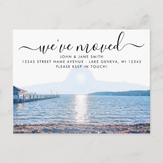 Briefkaart van het Wisconsin-moving Moving Announc (Voorkant)