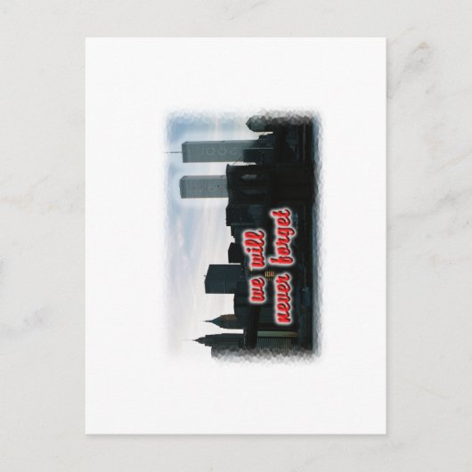 Briefkaart van het World Trade Center (Voorkant)