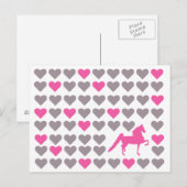 Briefkaart van het zadelrob - American Saddlebred (Voorkant / Achterkant)
