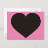 Briefkaart van het zwarte hart (Voorkant / Achterkant)