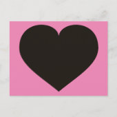 Briefkaart van het zwarte hart (Voorkant)