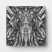 Briefkaart van het zwarte owl-gezicht fotoplaat (Voorkant)