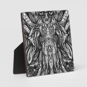 Briefkaart van het zwarte owl-gezicht fotoplaat (Voorkant)