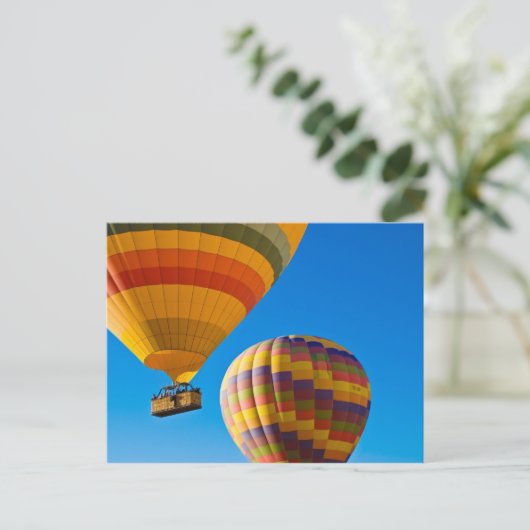 Briefkaart van heteluchtballonnen (Staand voorkant)