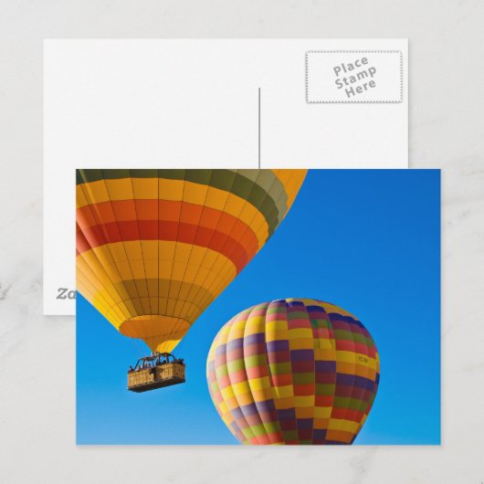 Briefkaart van heteluchtballonnen (Voorkant / Achterkant)