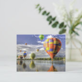 Briefkaart van heteluchtballonnen (Staand voorkant)