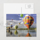 Briefkaart van heteluchtballonnen (Voorkant / Achterkant)