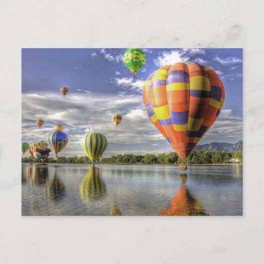 Briefkaart van heteluchtballonnen (Voorkant)