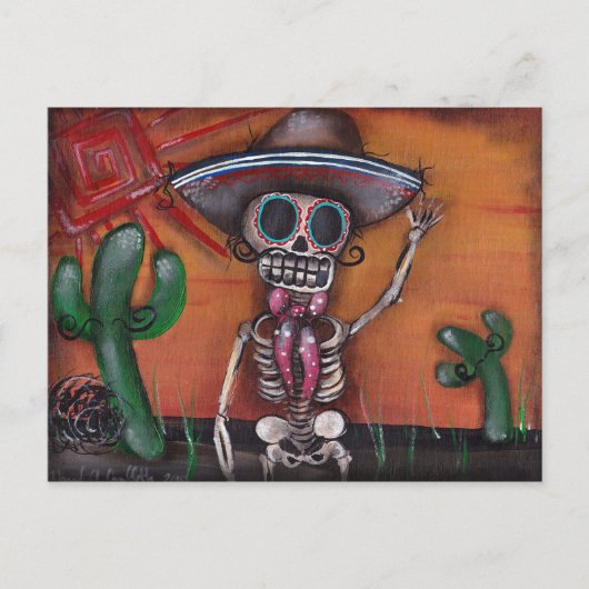 Briefkaart van hittegolven (Voorkant)