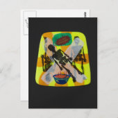 briefkaart van hongersskelet (Voorkant / Achterkant)