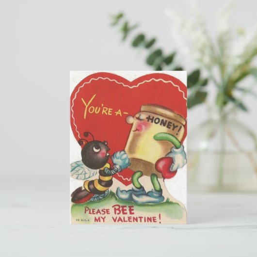  Briefkaart van honingbijen van 1950 (Staand voorkant)