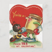  Briefkaart van honingbijen van 1950 (Voorkant)