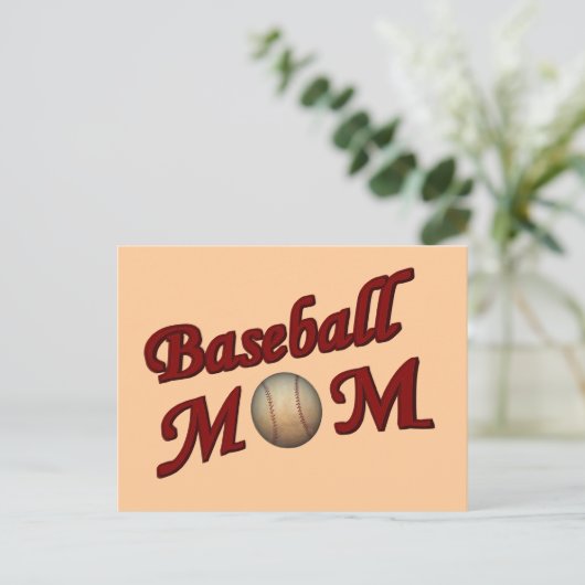 Briefkaart van honkbalmama (Staand voorkant)