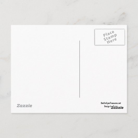 Briefkaart van honkbalpa (Achterkant)