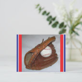Briefkaart van honkbalseizoen (Staand voorkant)