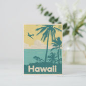  Briefkaart van Honolulu Aviation Travel (Staand voorkant)