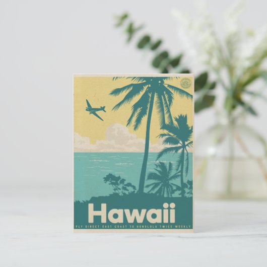 Briefkaart van Honolulu Aviation Travel (Staand voorkant)