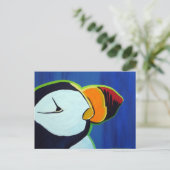 Briefkaart van Horned Puffin (Staand voorkant)