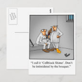 Briefkaart van Humor van wijn "spectickles" (Voorkant / Achterkant)