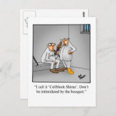 Briefkaart van Humor van wijn "spectickles" (Voorkant / Achterkant)