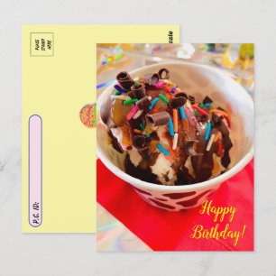 Briefkaart van Ice Cream Sundae Birthday
