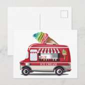 briefkaart van ijsscheurwagen (Voorkant / Achterkant)