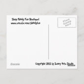 Briefkaart van Incognito Mustache & Glasses (Achterkant)