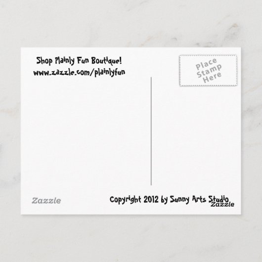 Briefkaart van Incognito Mustache & Glasses (Achterkant)