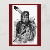 Briefkaart van Indiaas opperhoofd (Voorkant)