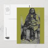 Briefkaart van Indiaas opperhoofd (Voorkant / Achterkant)