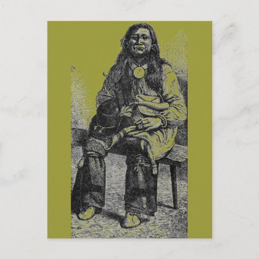 Briefkaart van Indiaas opperhoofd (Voorkant)