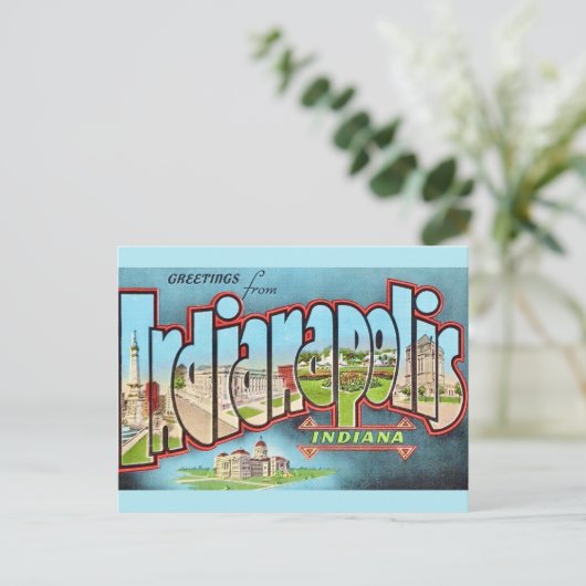 Briefkaart van Indianapolis (Staand voorkant)
