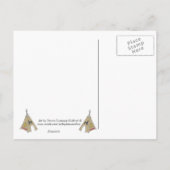 Briefkaart van Indiase vrouwen (Achterkant)