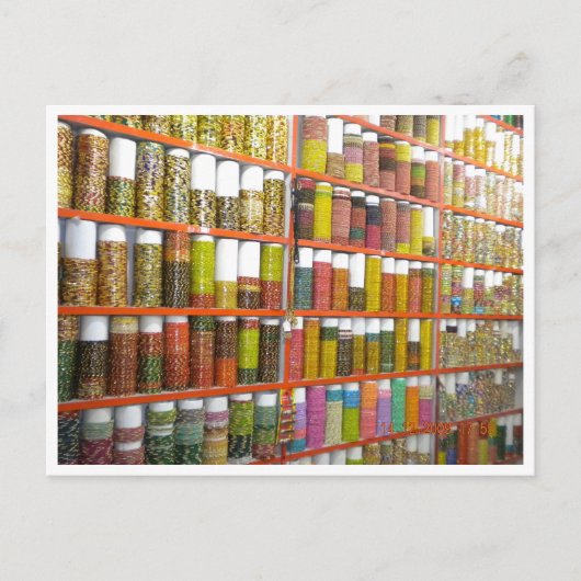 Briefkaart van Indische bangles (Voorkant)
