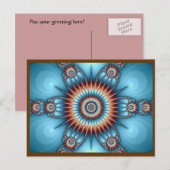 Briefkaart van Indische koper en Turquoise (Voorkant / Achterkant)