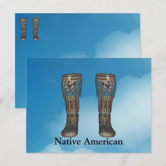 Briefkaart van Indische Mans Boots (Voorkant / Achterkant)