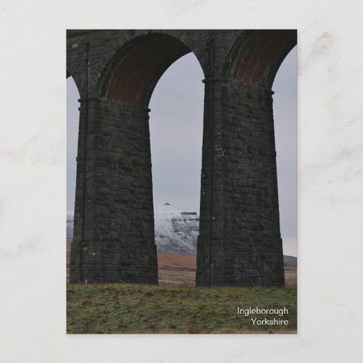 Briefkaart van Ingleborough Yorkshire (Voorkant)