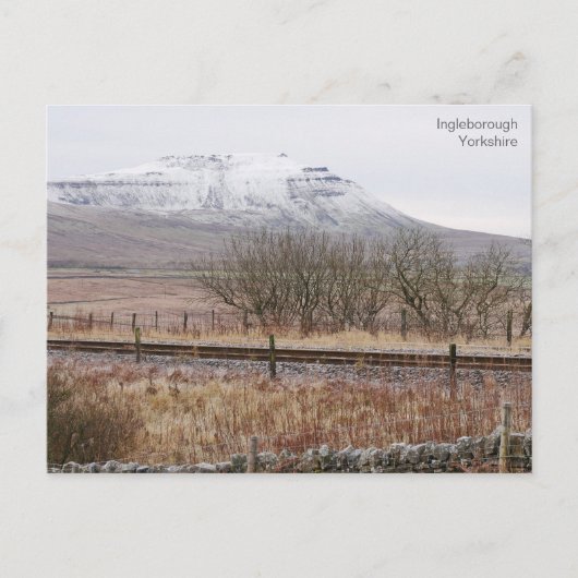 Briefkaart van Ingleborough Yorkshire (Voorkant)