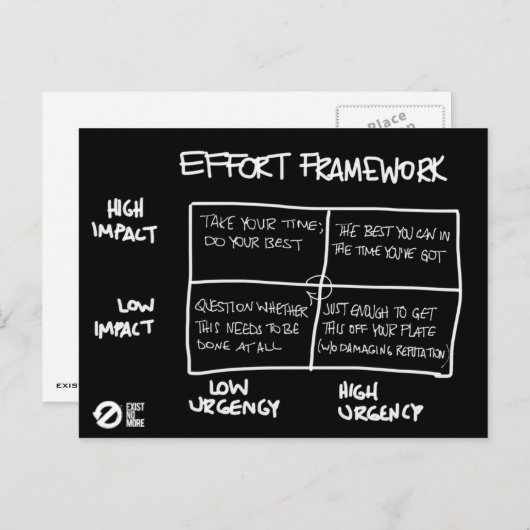 Briefkaart van inspanning (Voorkant / Achterkant)