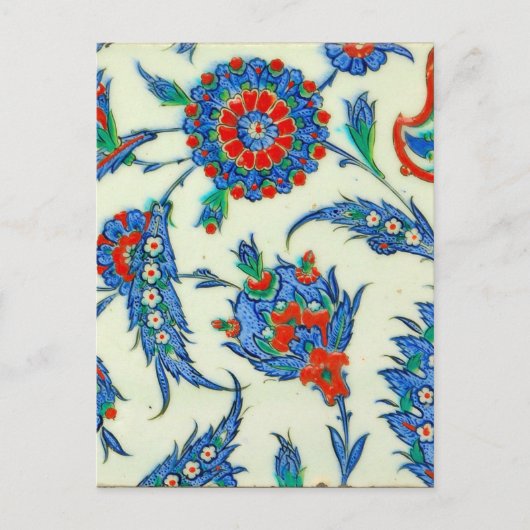 briefkaart van iznic keramiek (Voorkant)