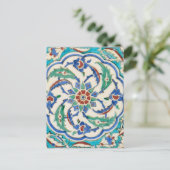 briefkaart van iznik keramiek (Staand voorkant)