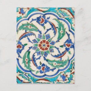 briefkaart van iznik keramiek