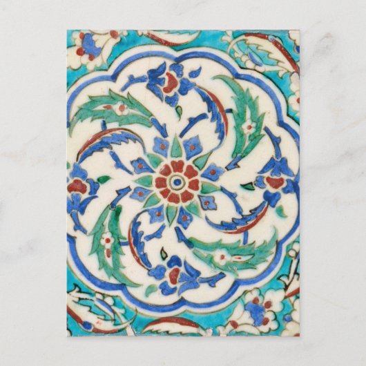 briefkaart van iznik keramiek (Voorkant)