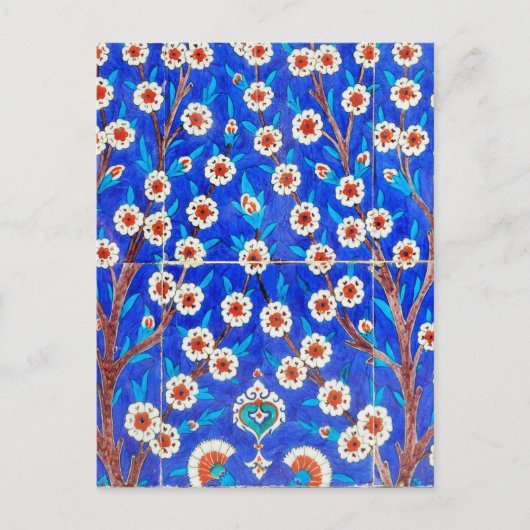 briefkaart van iznik keramiek (Voorkant)