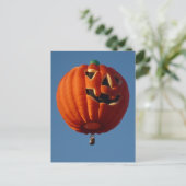 Briefkaart van Jack-O-Lantern Hot Air-ballon (Staand voorkant)
